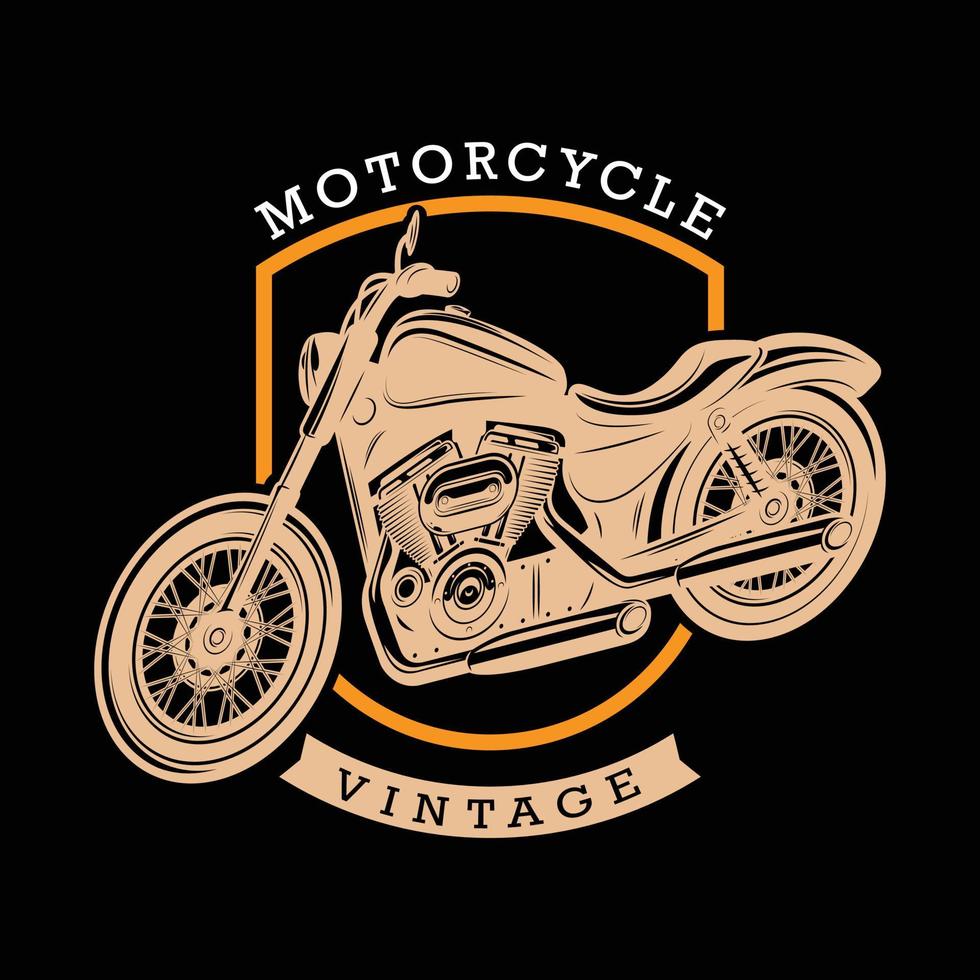 Motorrad-T-Shirt vektor