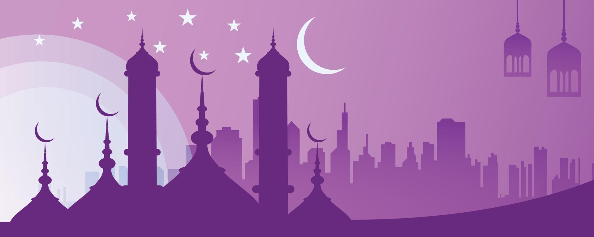 Vektor Illustration von Ramadan und eid Mubarak Symbole. geeignet zum Hintergrund, Aufkleber, Karte, usw