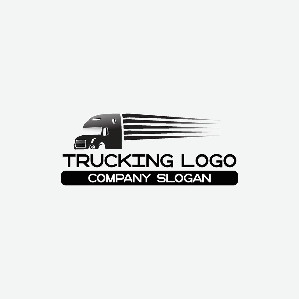 LKW Logo Transport und logistisch Vektor Silhouette