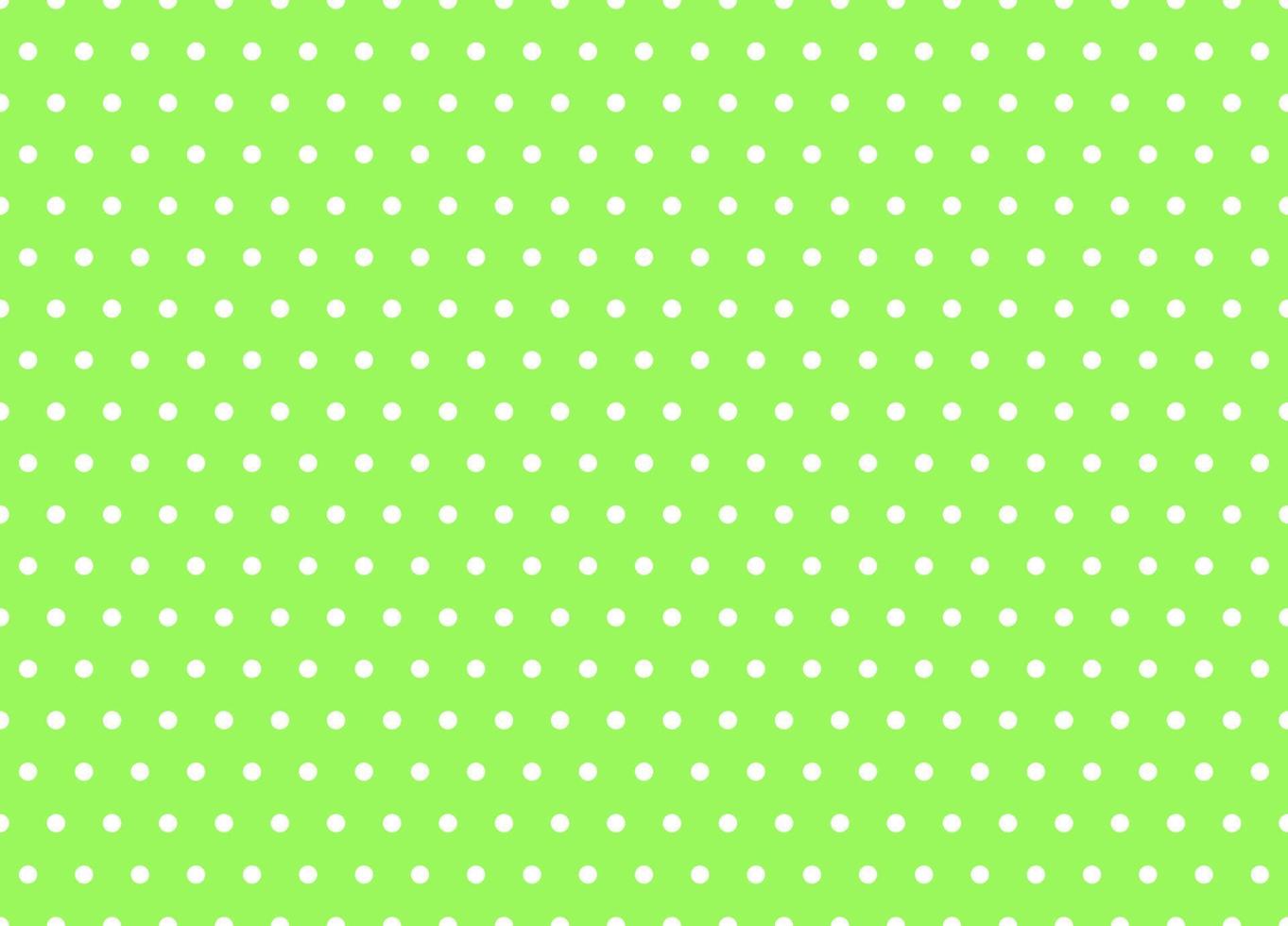 Grün und Weiß Polka Punkt Muster. Vektor Hintergrund.