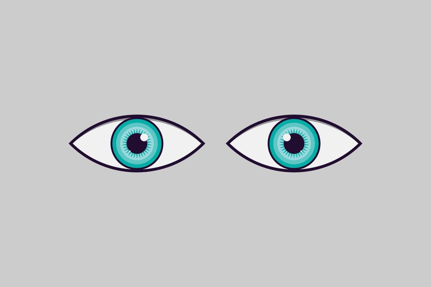 vektor realistisk vektor ögon av de person isolerat på vit