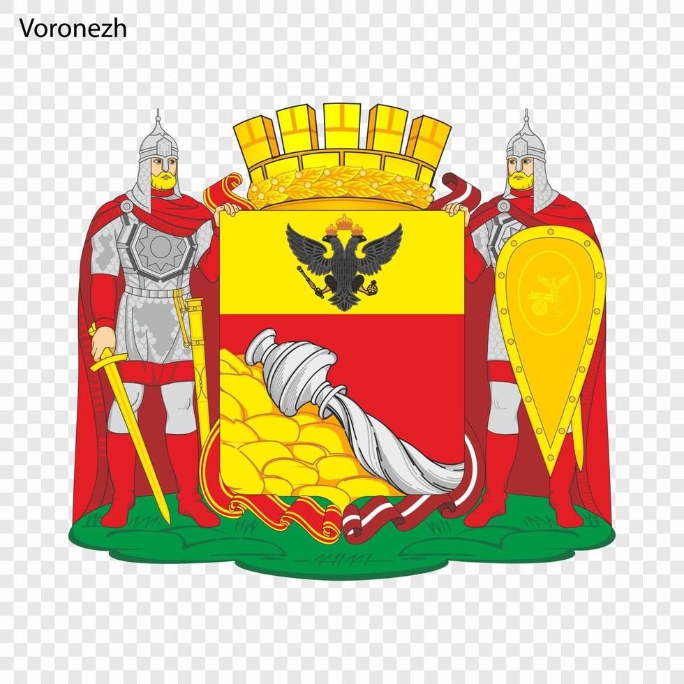 emblem av voronezh. vektor illustration