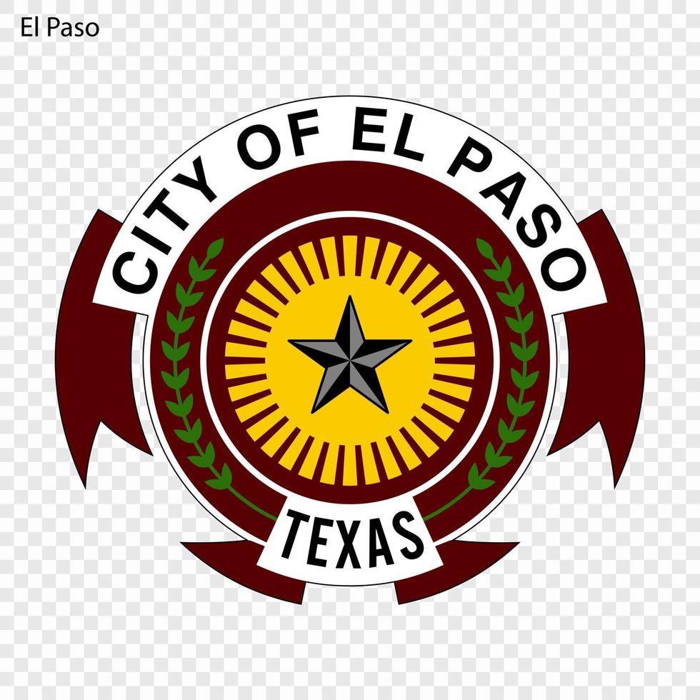 Emblem von el Paso vektor