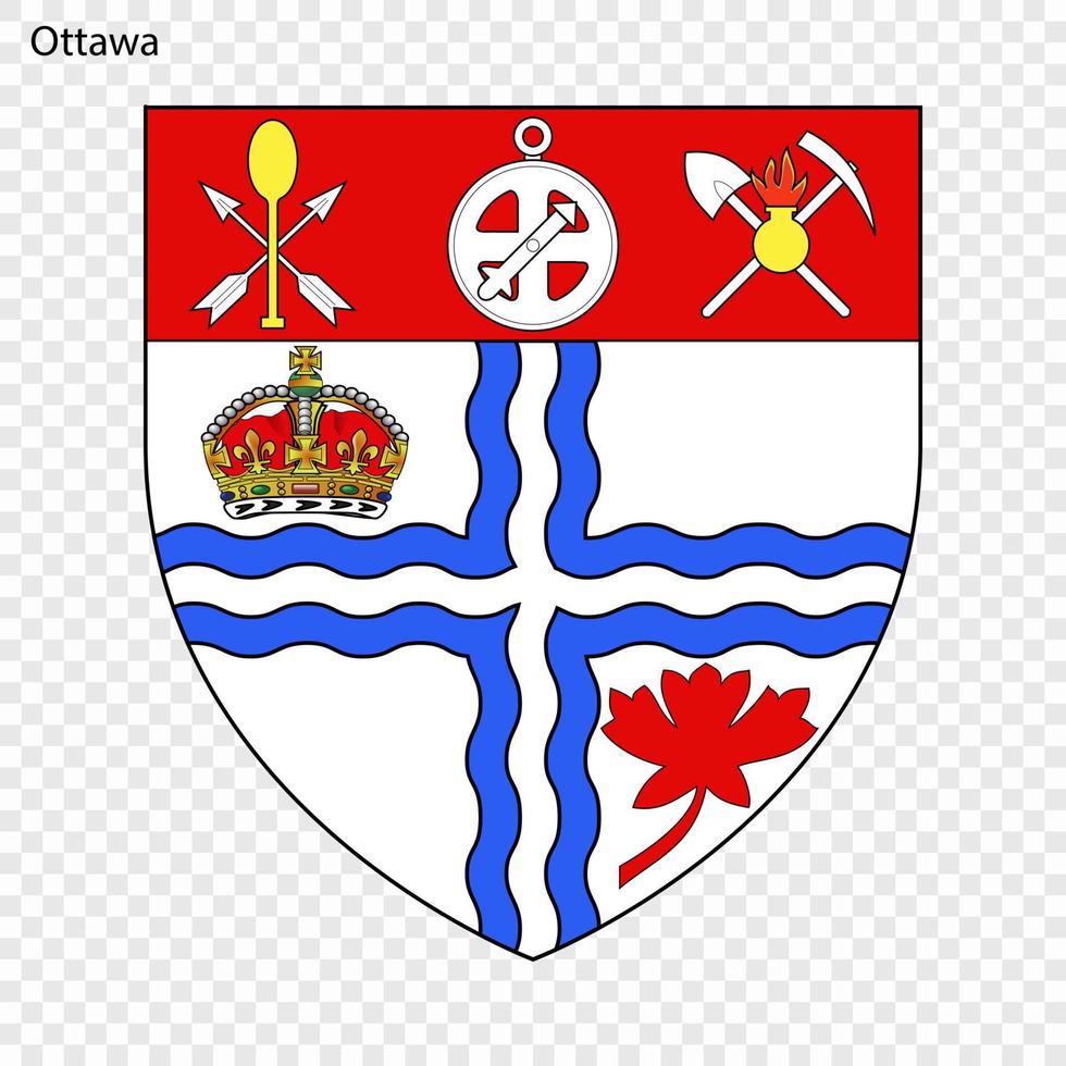 Emblem von Ottawa vektor