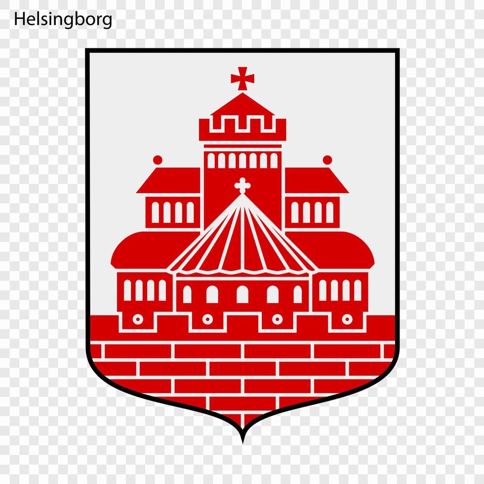 emblem av Helsingborg vektor