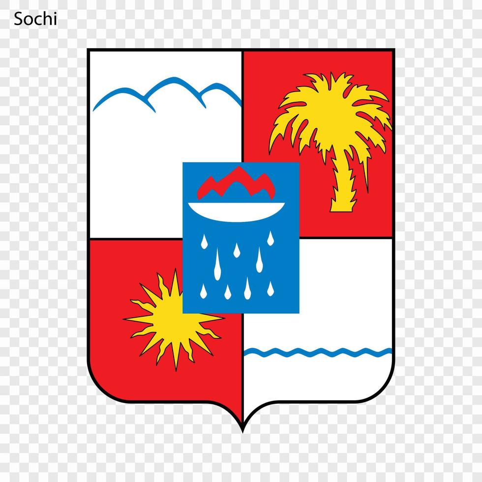 emblem av sochi vektor