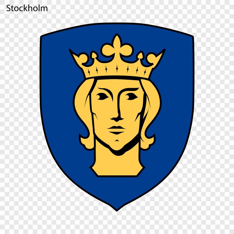 emblem av stockholm vektor