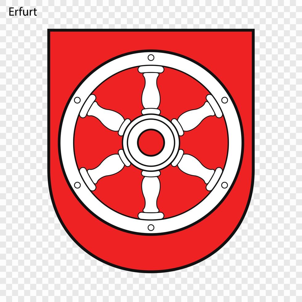 emblem av stad av Tyskland vektor