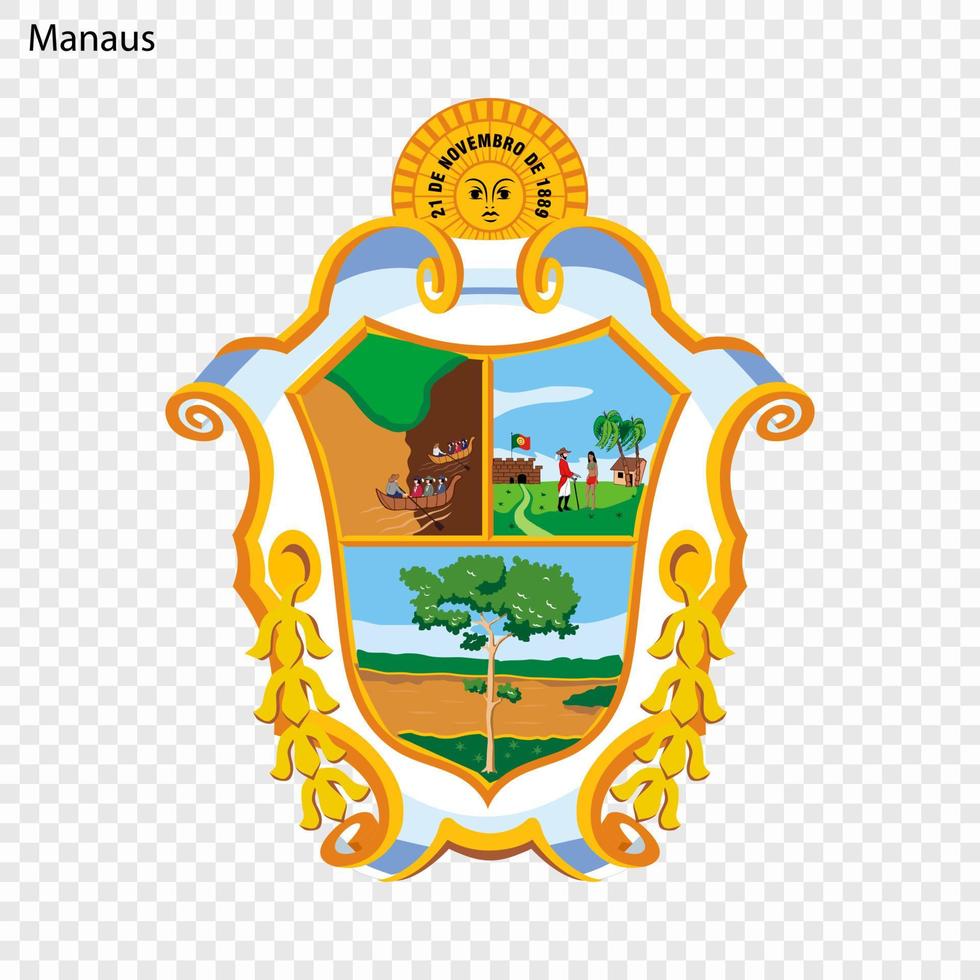 Emblem von Manaus vektor