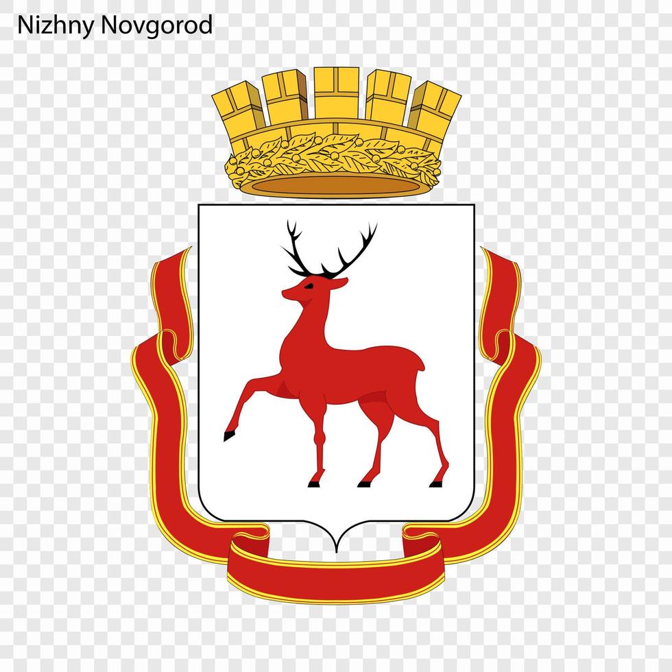 emblem av nizhny novgorod. vektor illustration
