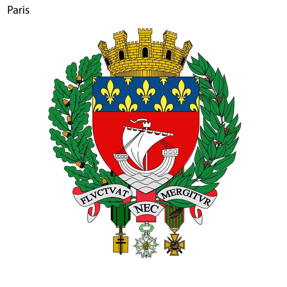 emblem av paris vektor