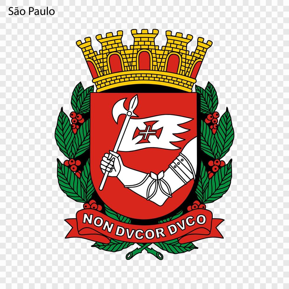 emblem av sao paulo. vektor