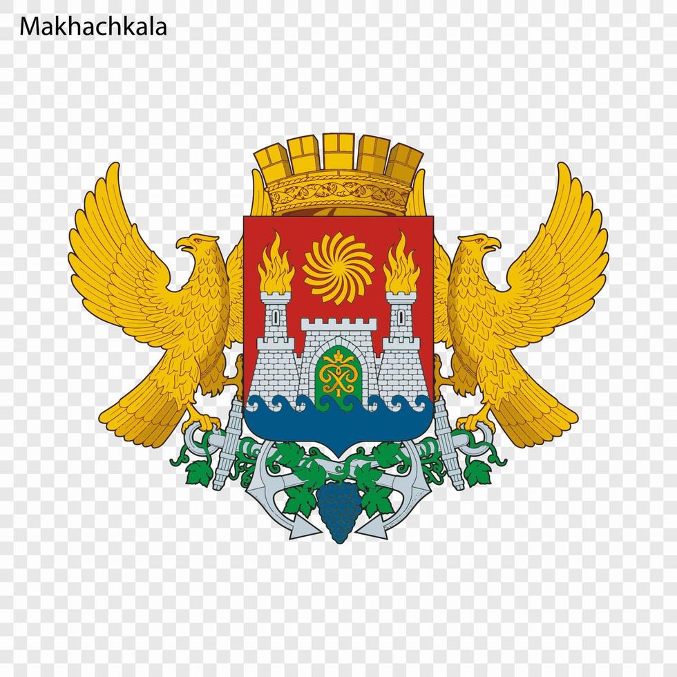 emblem av makhatsjkala. vektor illustration