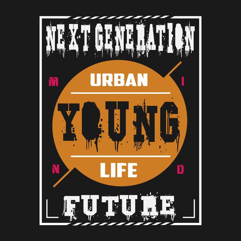 ung urban slogan text vektor design