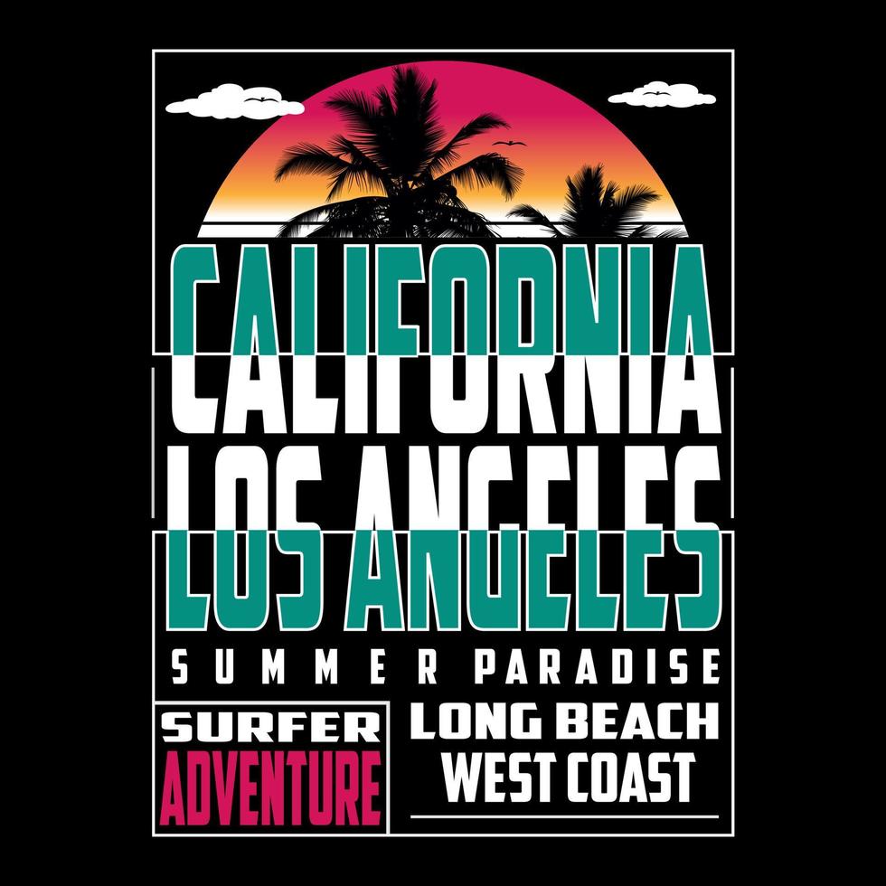 kalifornien logotyp text bild vektor design