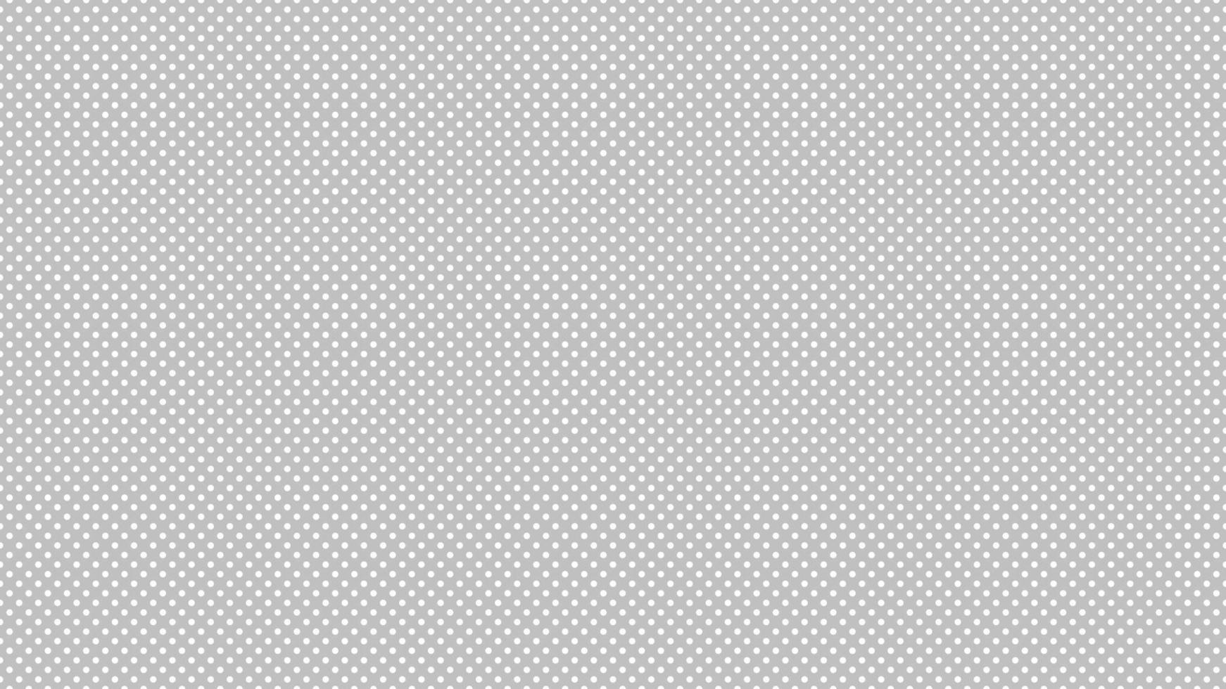 Weiß Farbe Polka Punkte Über Silber grau Hintergrund vektor