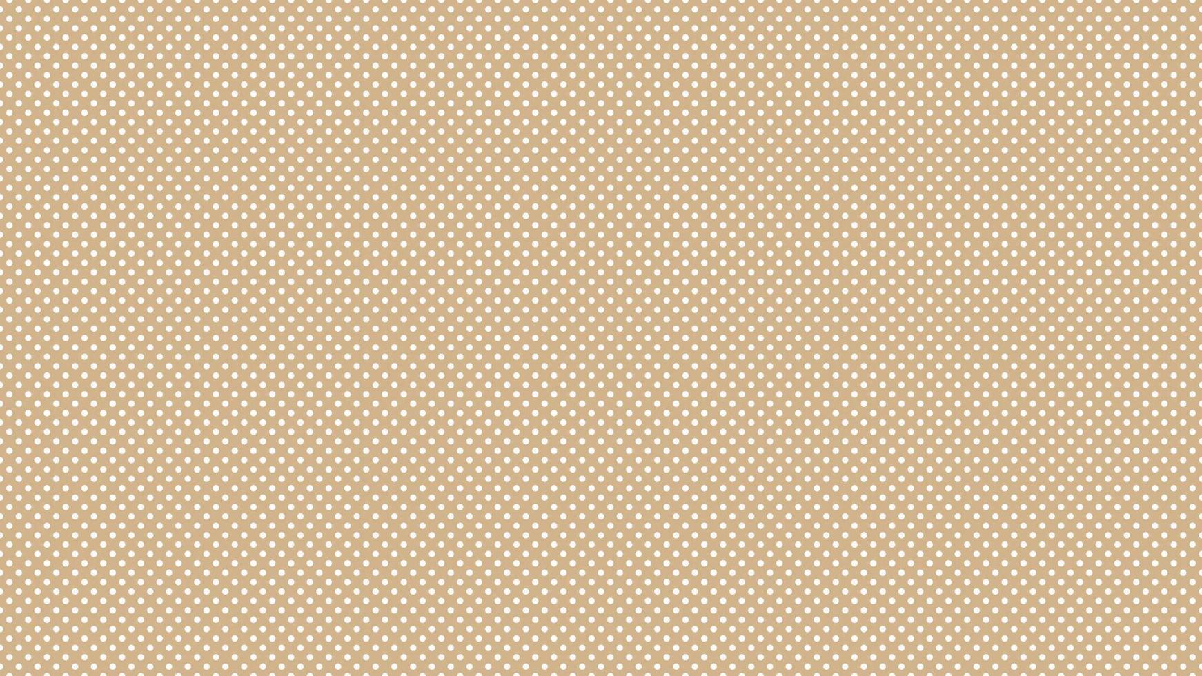 Weiß Farbe Polka Punkte Über bräunen braun Hintergrund vektor