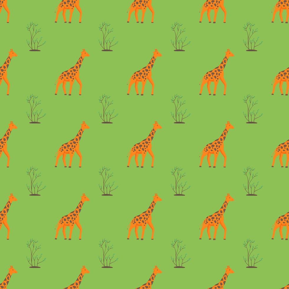 sömlösa mönster av giraffer vektor