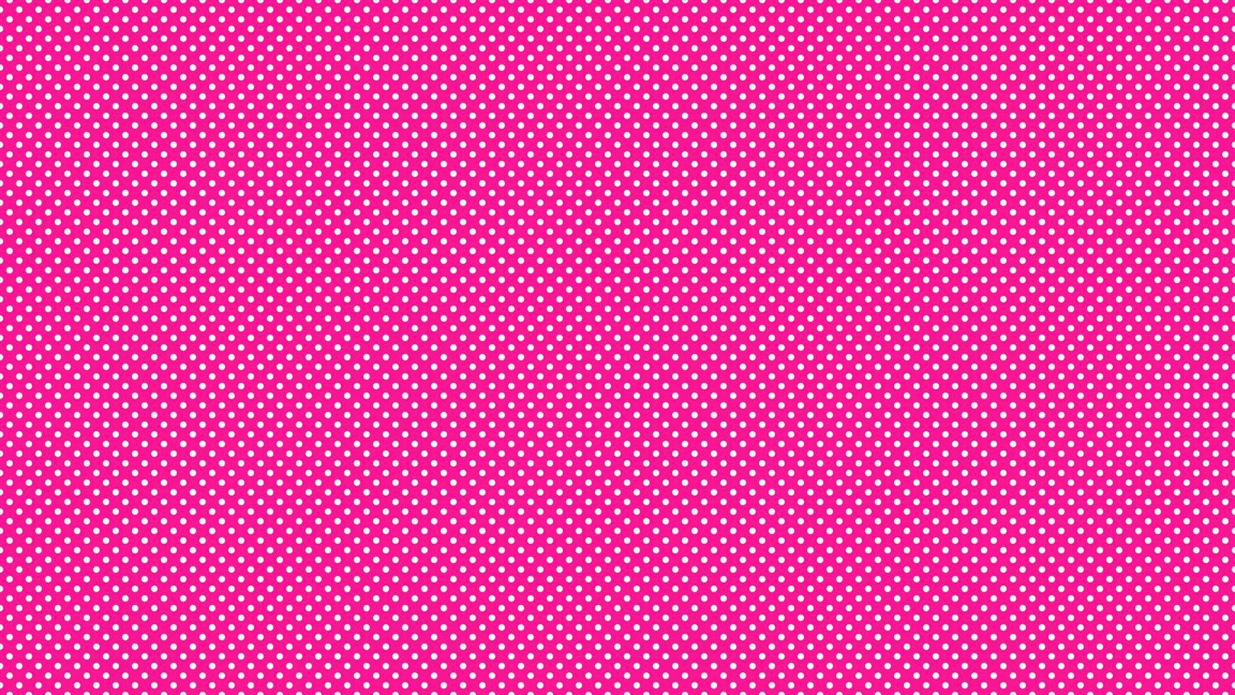 vit Färg polka prickar över djup rosa bakgrund vektor