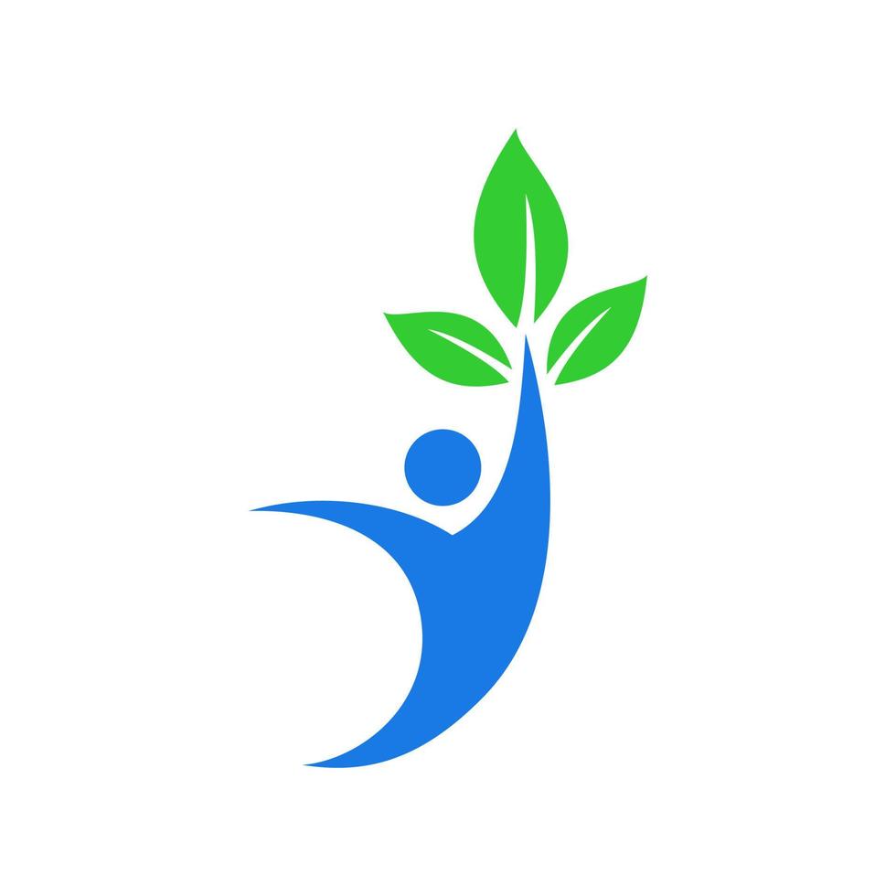 Logo für gesunde Menschen vektor