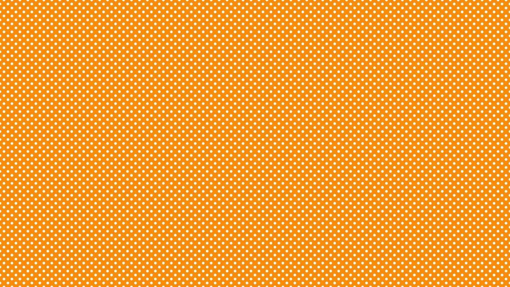 vit Färg polka prickar över mörk orange bakgrund vektor