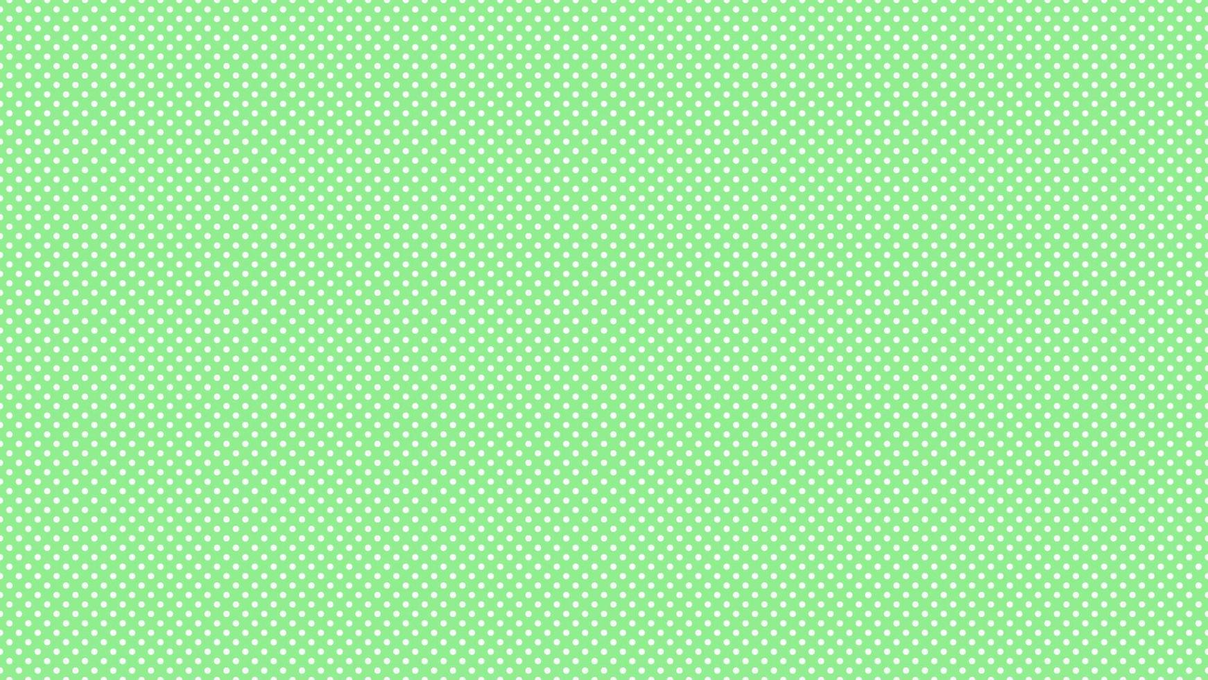 vit Färg polka prickar över ljus grön bakgrund vektor