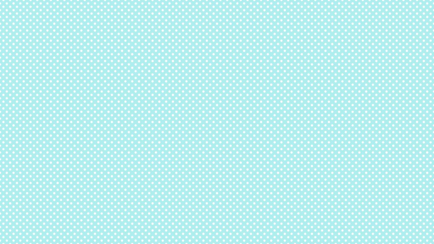 Weiß Farbe Polka Punkte Über blass Türkis cyan Hintergrund vektor