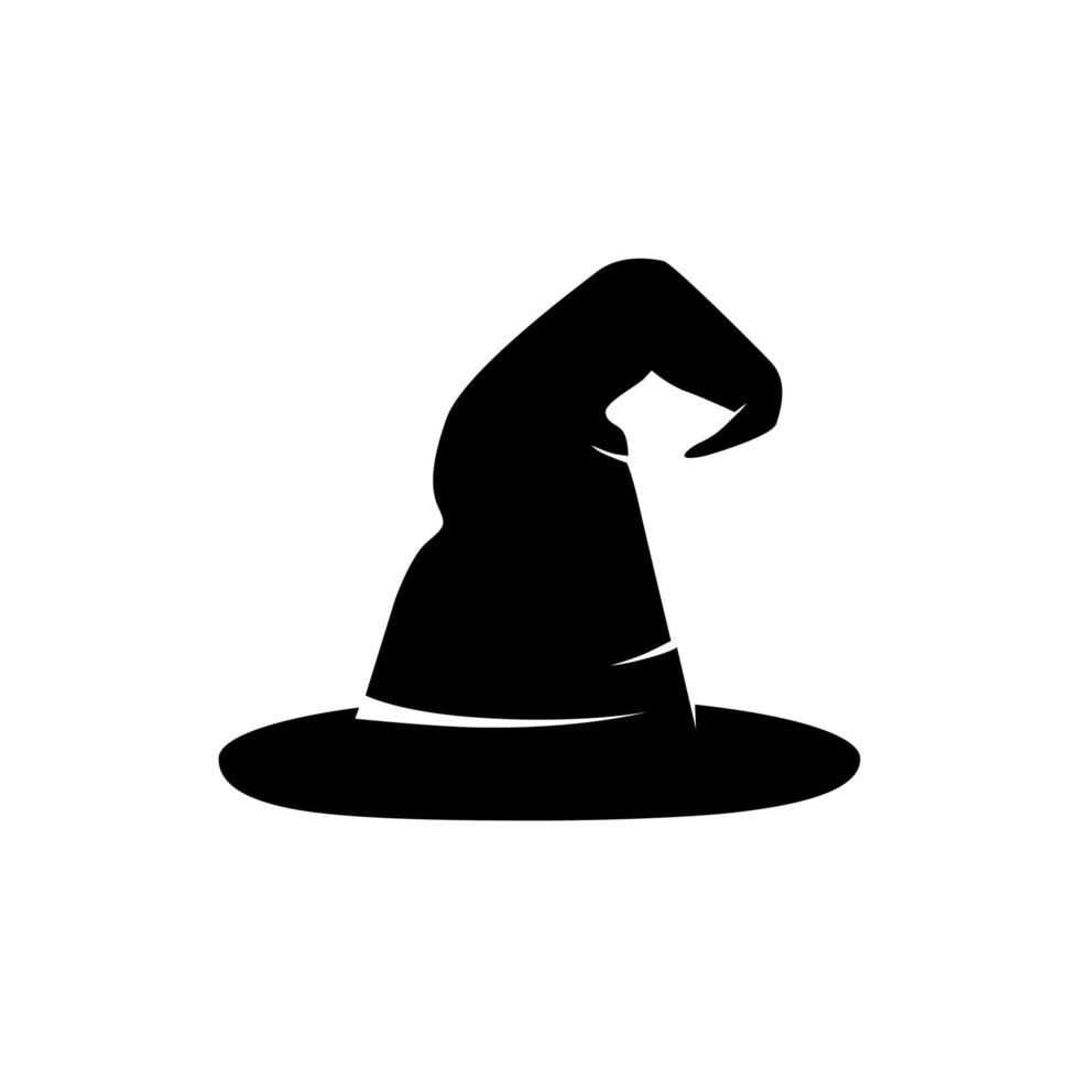 häxa hatt vektor logotyp