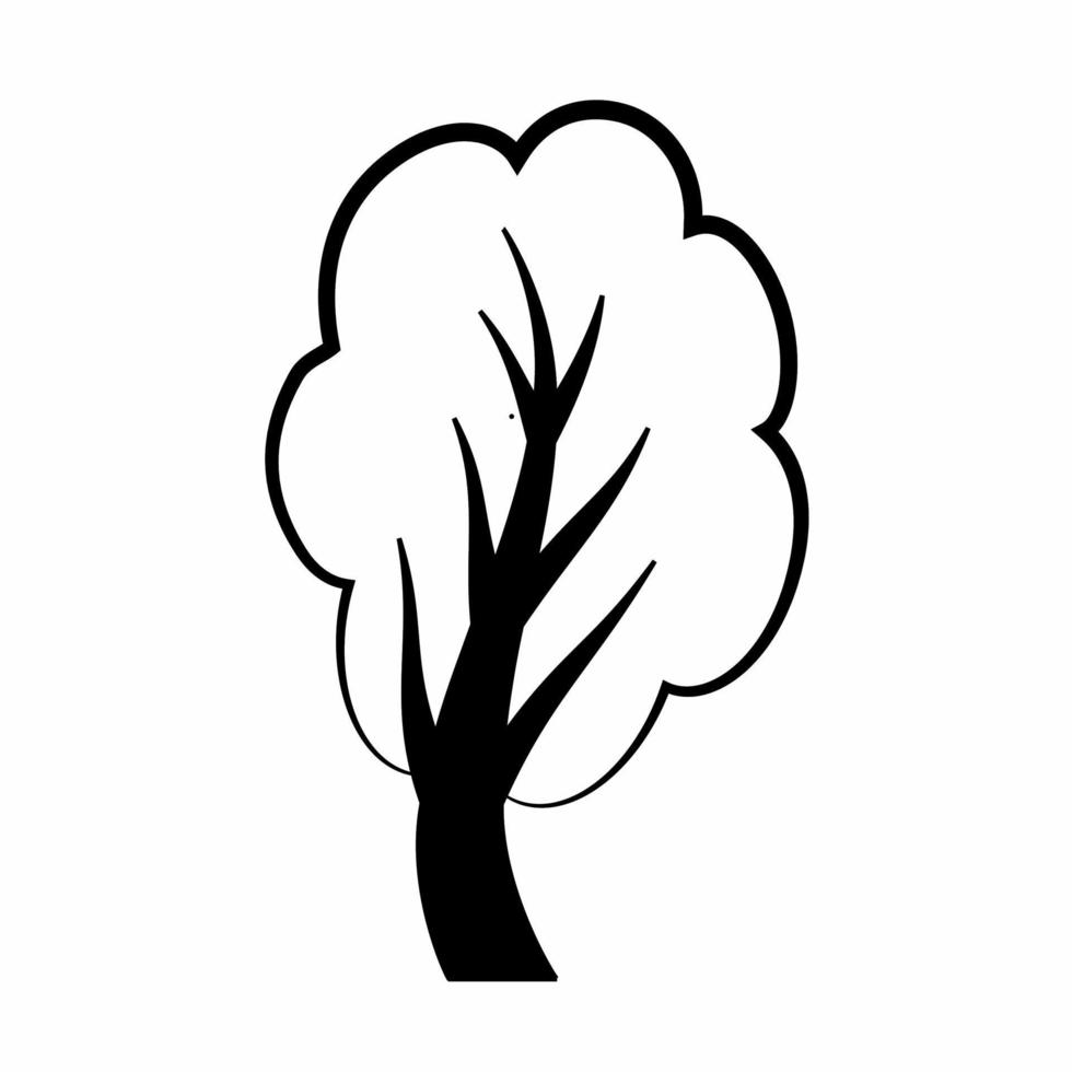 träd ikon enkel illustration. stock vektor. vektor