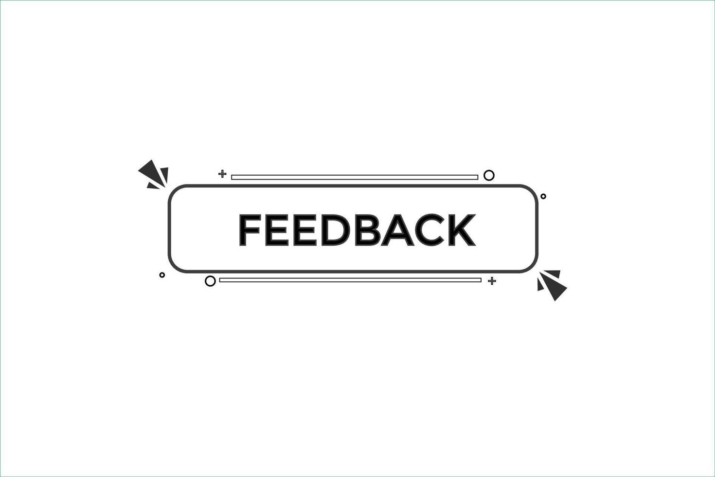 Feedback vectors.sign Etikette Blase Rede Feedback vektor