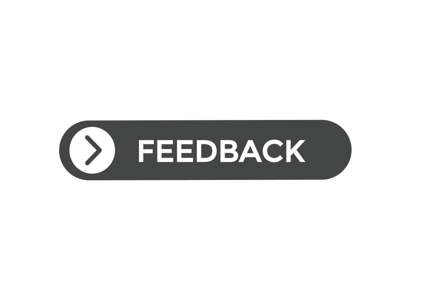 Feedback vectors.sign Etikette Blase Rede Feedback vektor