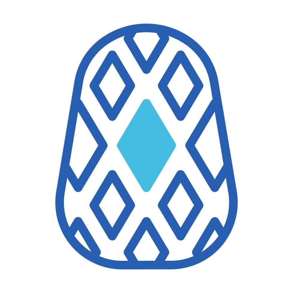 ägg ikon duotone blå stil påsk illustration vektor element och symbol perfekt.