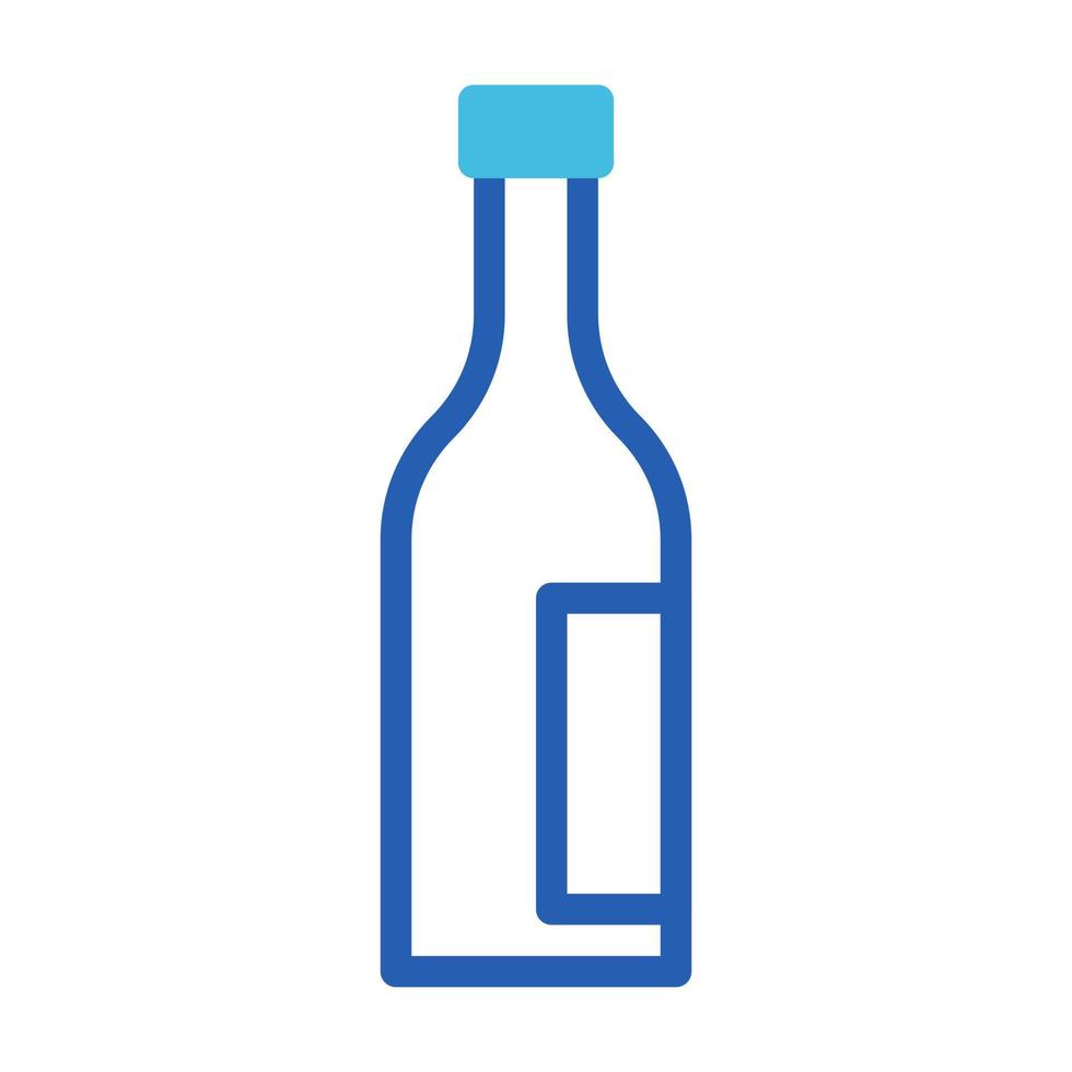Wein Glas Symbol Duotone Blau Stil Ostern Illustration Vektor Element und Symbol perfekt.