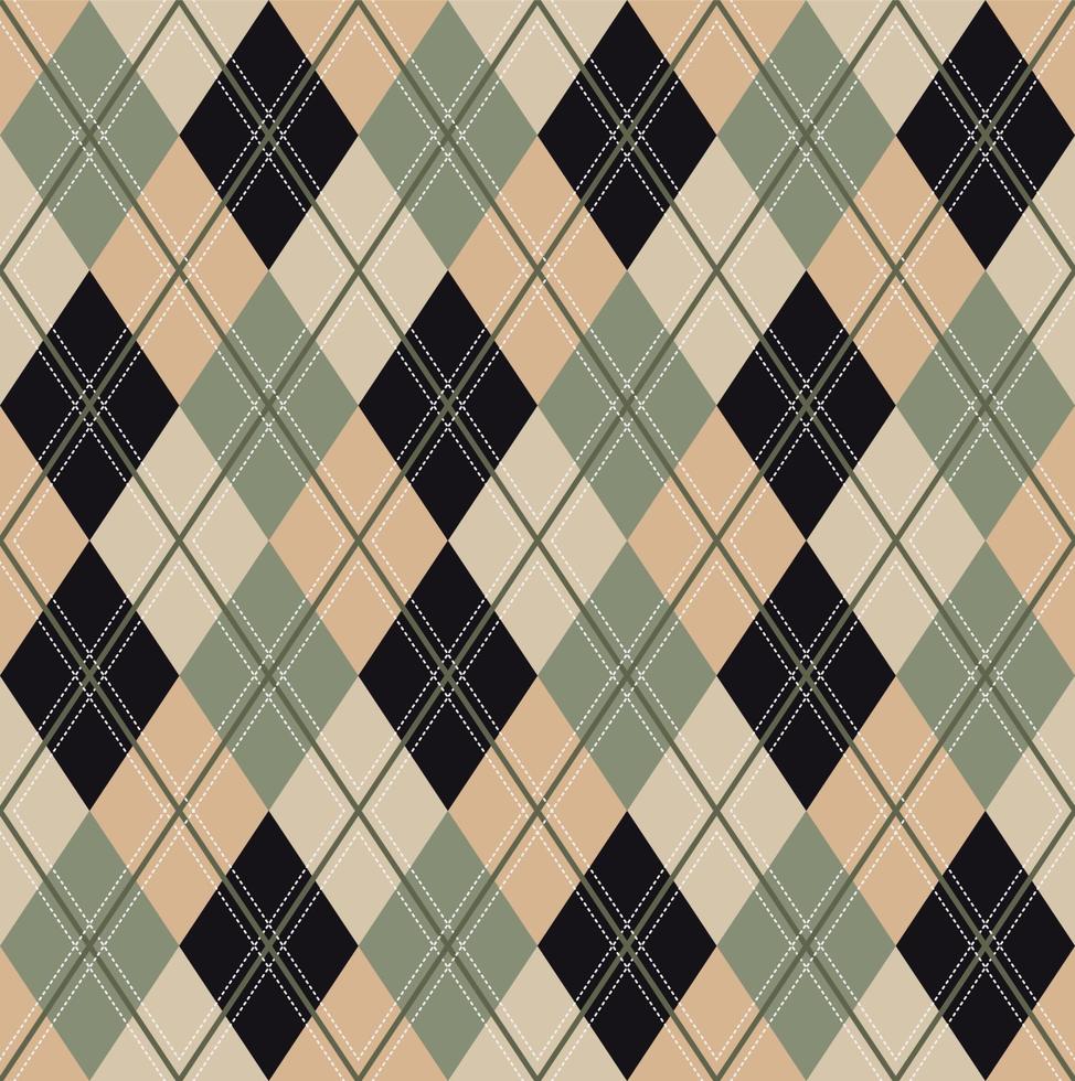 Argyle-Mustervektor, geometrisch, Hintergrund, klassisch gestrickt, kariert vektor