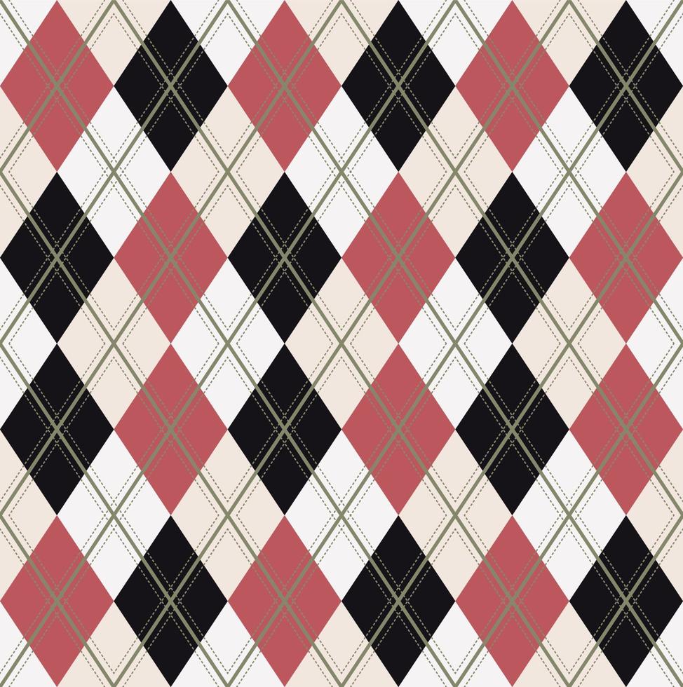 Argyle-Mustervektor, geometrisch, Hintergrund, klassisch gestrickt, kariert vektor