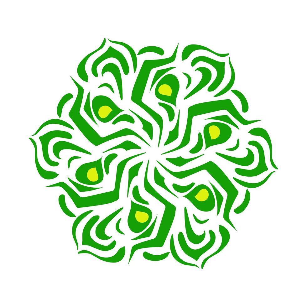 illustration av en grön lykta med en gul flamma på de tema av ramadan, eid al-fitr och eid al-adha vektor