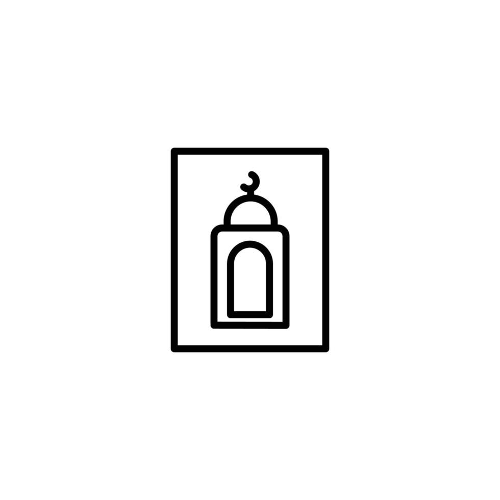 bön matta tecken symbol. vektor illustration