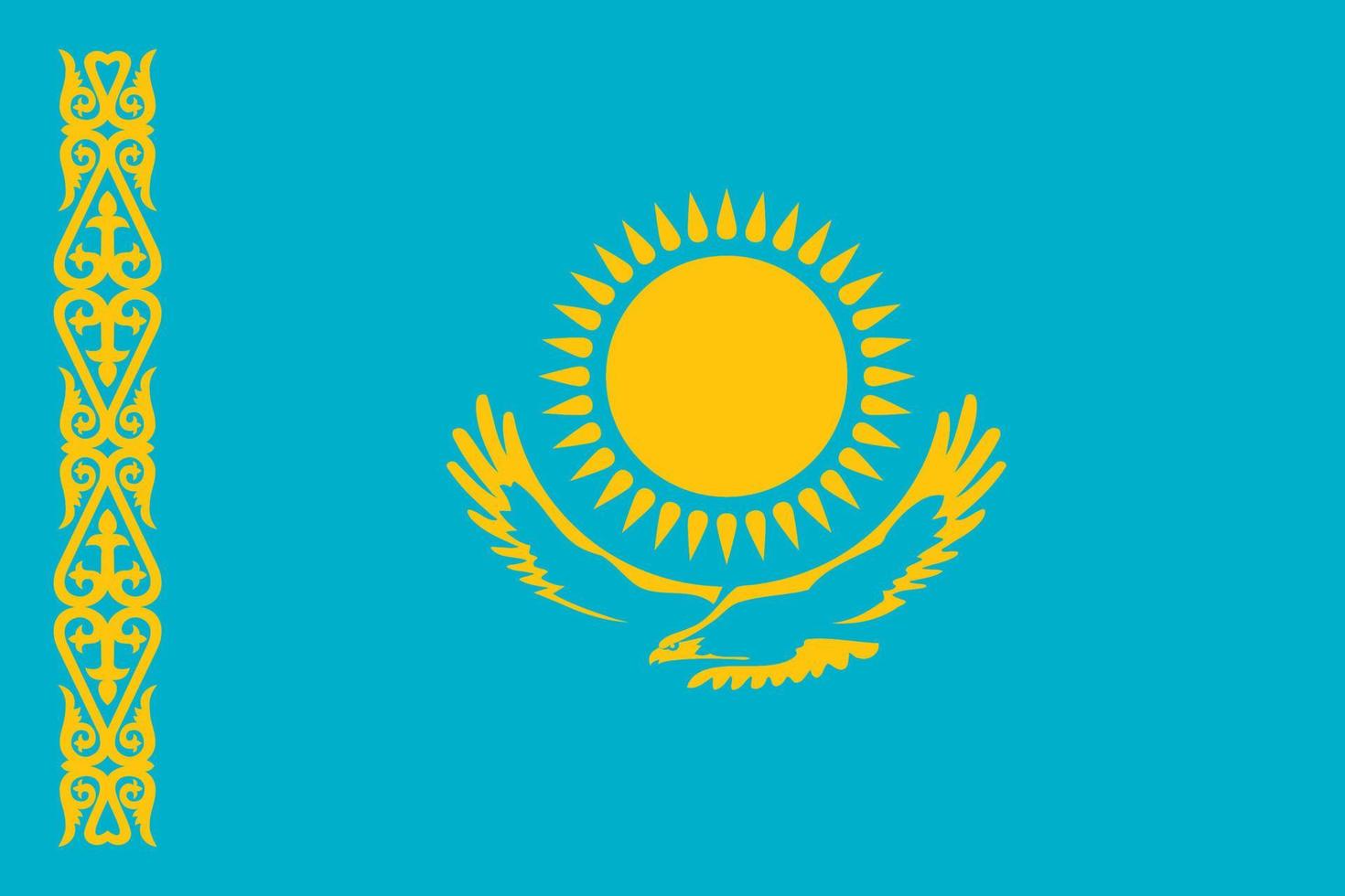 einfach Karte Kasachstan vektor