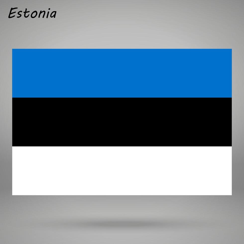 Estland einfach Flagge isoliert . Vektor Illustration