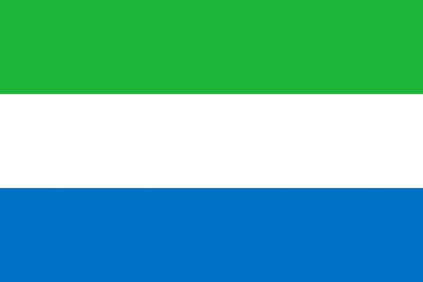 einfach Karte Sierra leone vektor