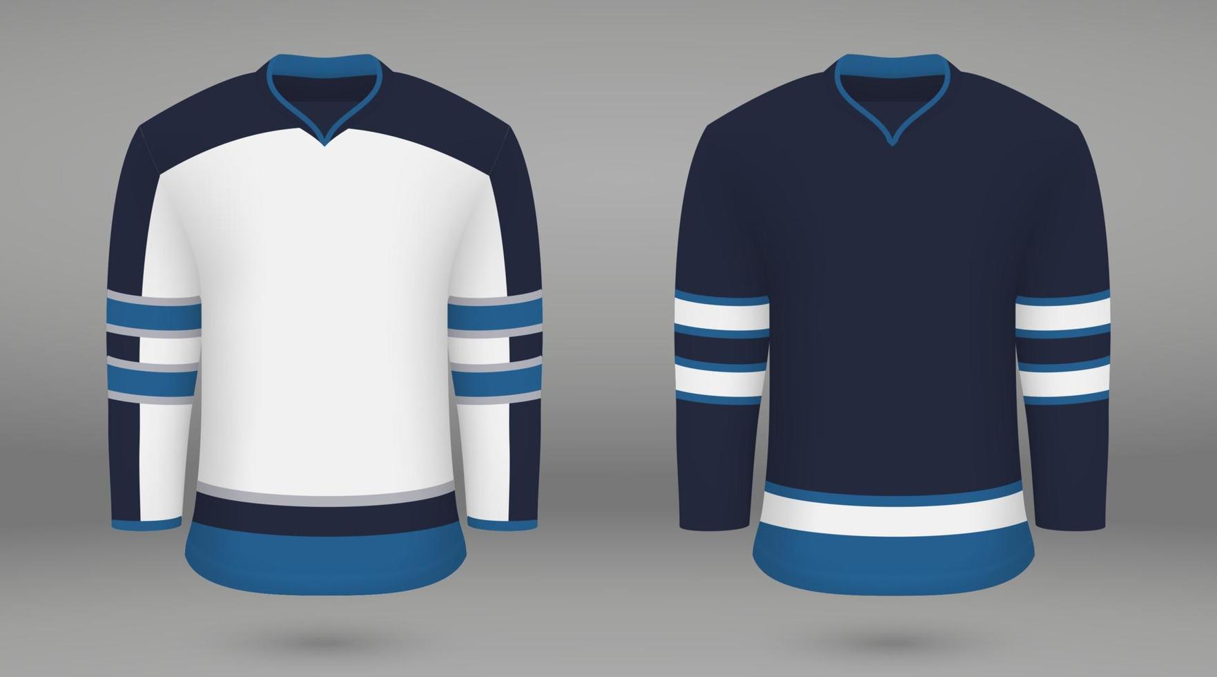 skjorta mall våld hockey jersey winnipeg vektor