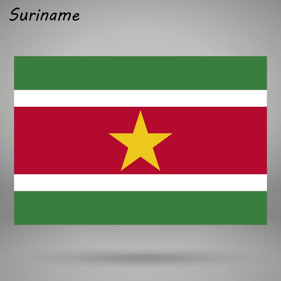 suriname einfach Flagge isoliert . Vektor Illustration