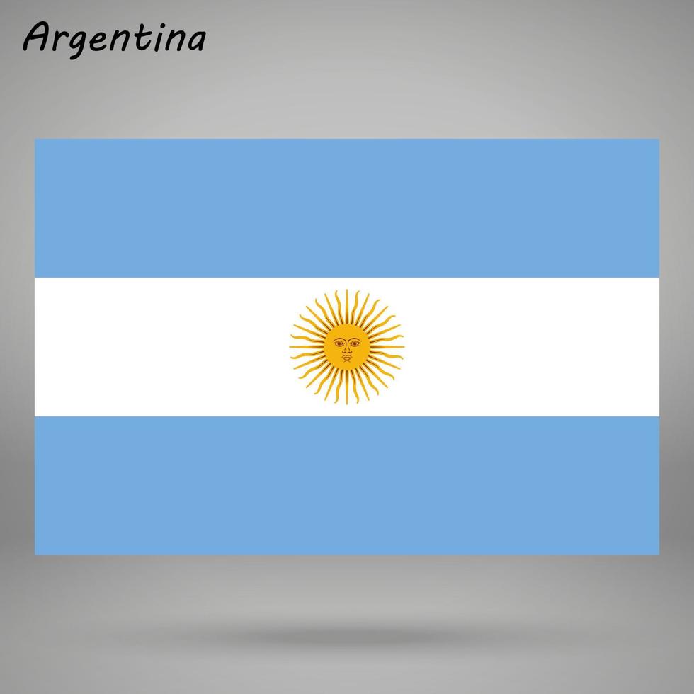 argentina enkel flagga isolerat . vektor illustration