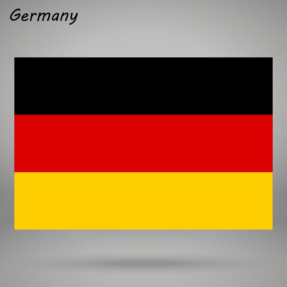 Deutschland einfach Flagge isoliert . Vektor Illustration