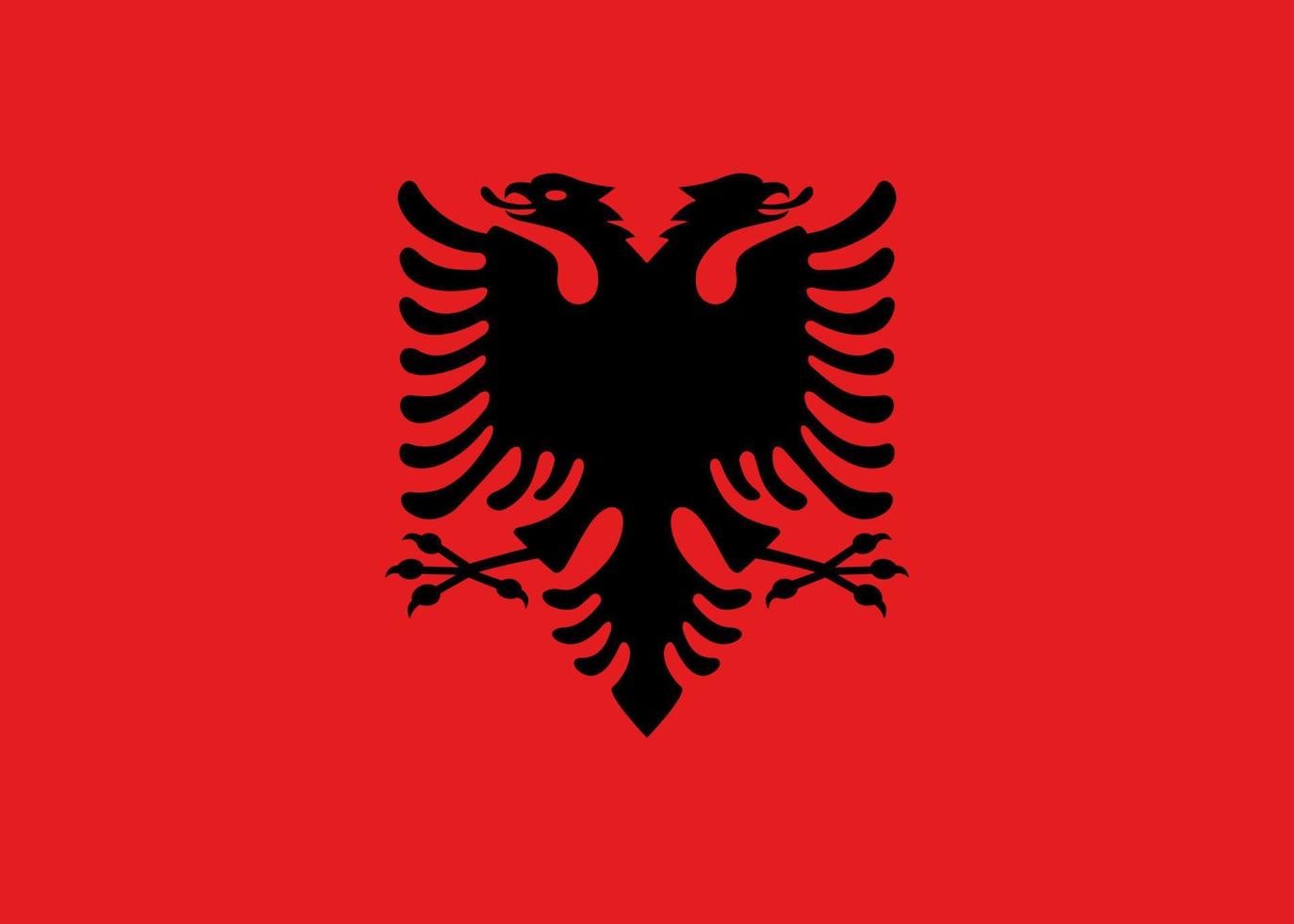 einfach Karte Albanien vektor