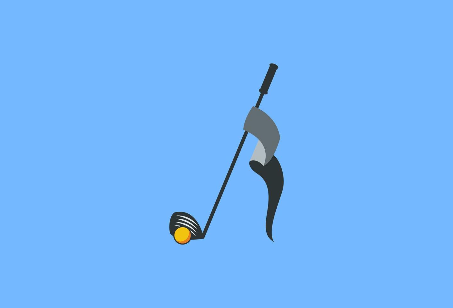 golf begrepp logotyp. modern och minimalistisk logotyp. passa för företag, varumärke, identitet, varor, företag. vektor eps 10.