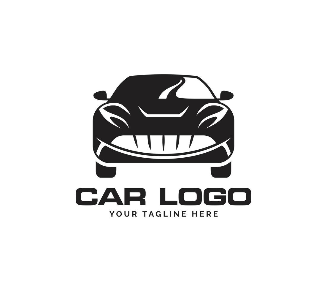Auto Logo Design auf Weiß Hintergrund, Vektor Illustration.