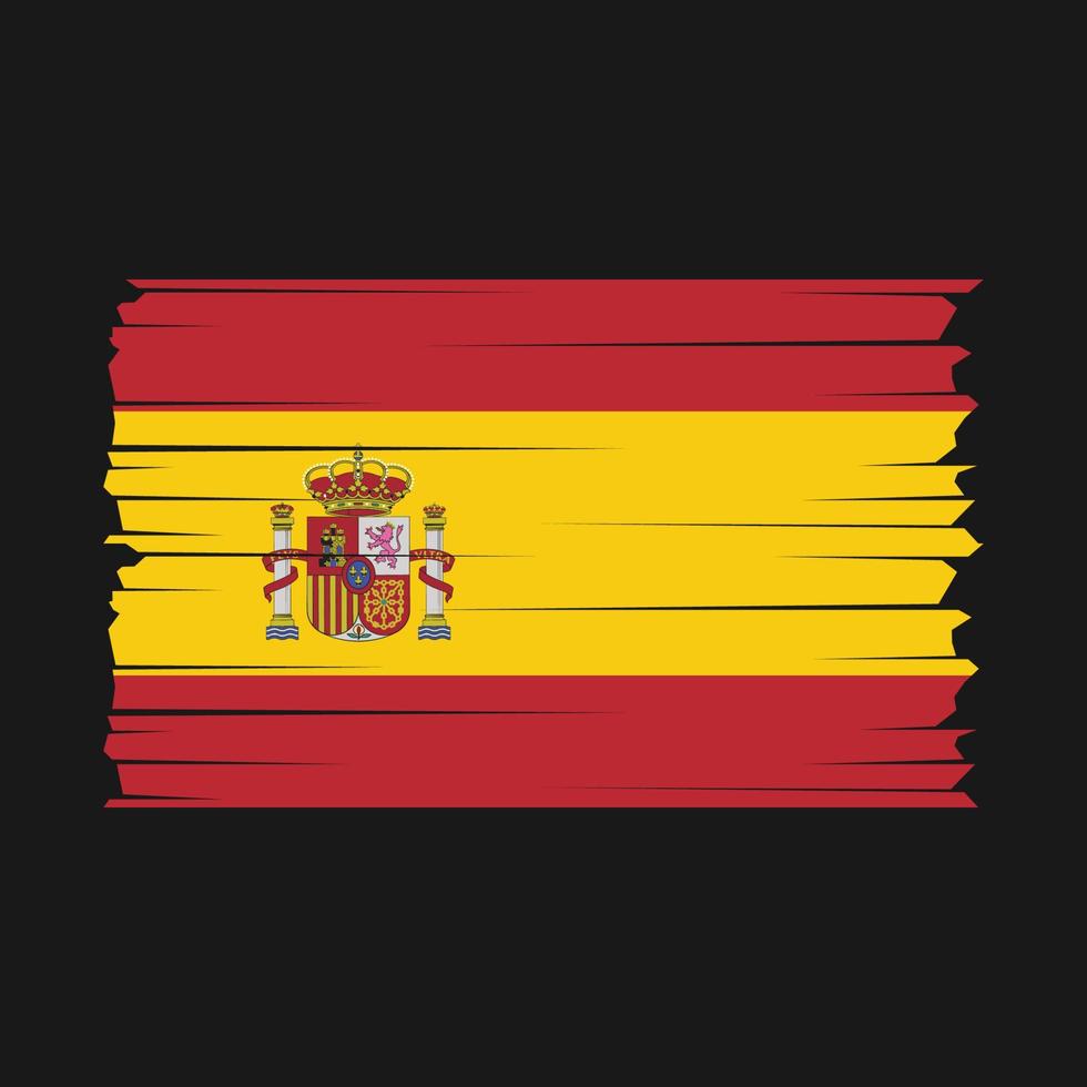 Spanien flagga vektor