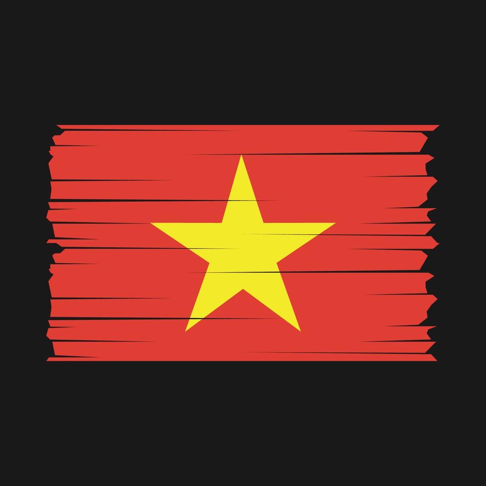 vietnam flagga vektor