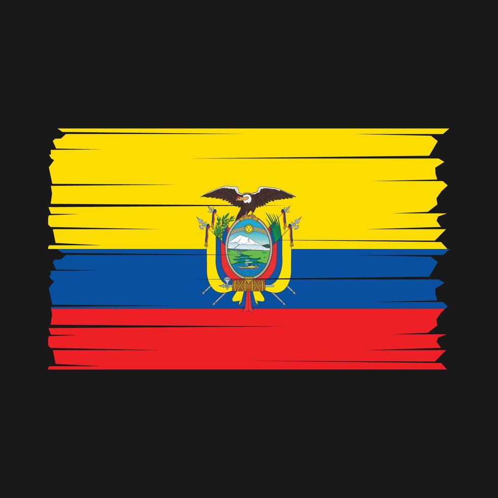 ecuador flagga vektor